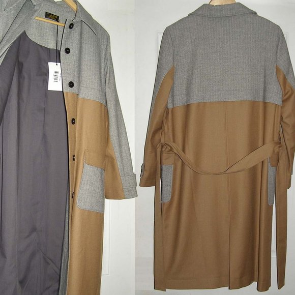 NEW Coat by Le Mont St Michel Trench style size 8 - Picture 6 of 12